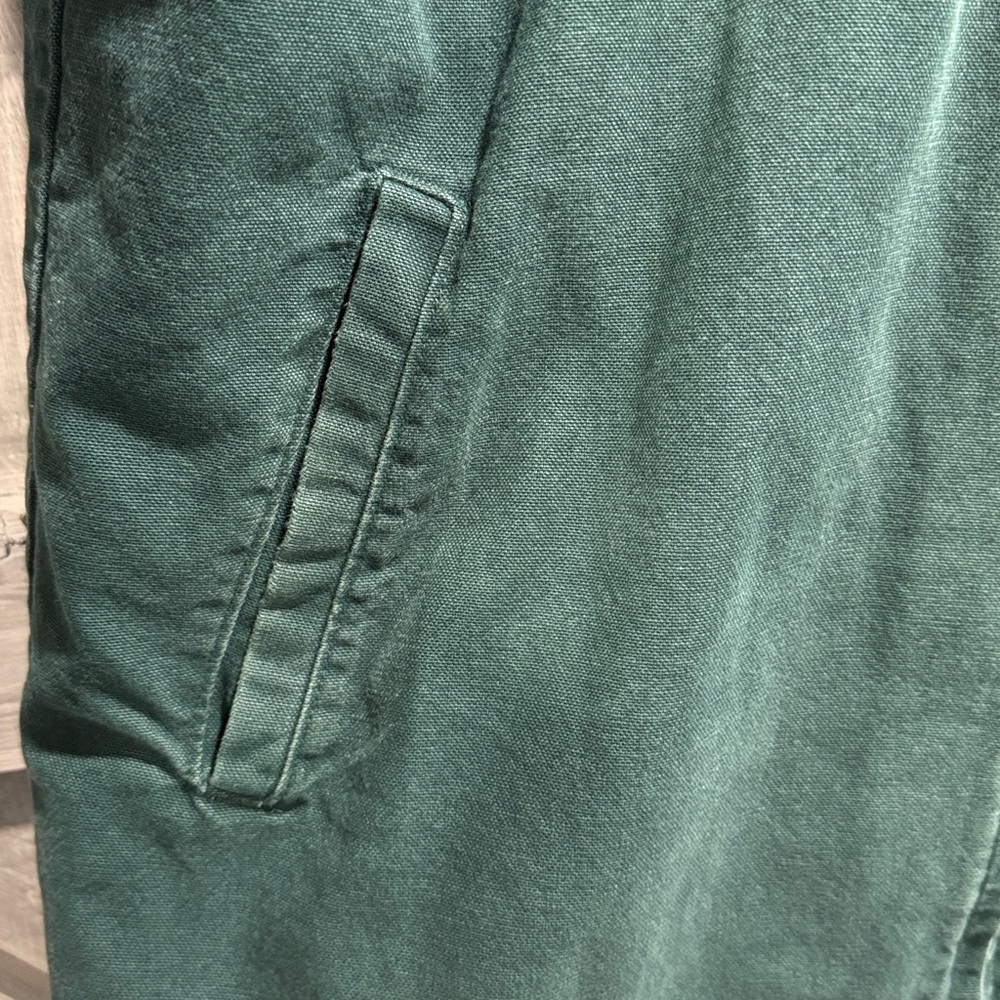 Men’s size L vintage Woolrich hunter green Sherpa lined barn coat with zipper F2 - Picture 3 of 6